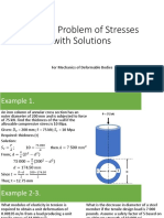 Sample Problem of Stresses With Solutions