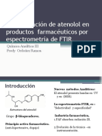 Determinación de Atenolol en Productos Farmacéuticos Por Espectrometría