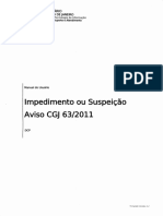 Manual de Cadastro de Impedimento e Suspeição