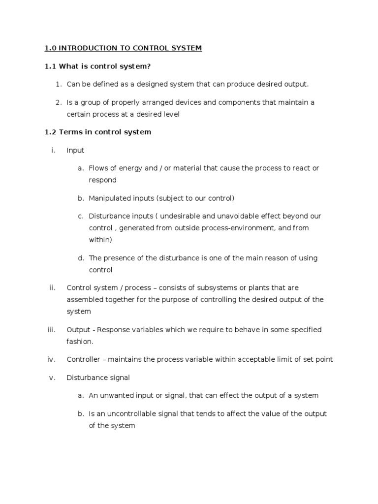 Chapter 3-Introduction To Control System | PDF | Control Theory ...