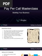 Pay Per Call Masterclass: Building Your Business