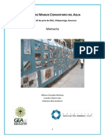 GONZÁLEZ Et Al 2011. Memoria Del III Foro de Manejo Comunitario Del Agua