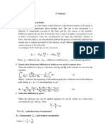 Molecular Diffusion in Fluids