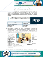 Mesero o El Cliente Clasificando Las Expresiones Del Recuadro en La Columna Correcta