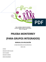 Protocolo de Calificación Prueba Monterrey
