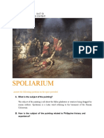 Spoliarium: Pranz Wally G. Merillo Bait-2B Assignment 3 Subject and Content