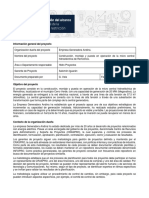 Plan de Gestion de La Construccion de Una Hidroelectrica de 30 MW