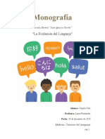 Monografía Sobre La Evolución Del Lenguaje