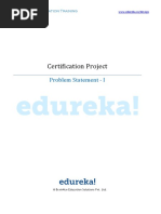 Certification Project: Problem Statement - I