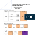 Jadual PPM Guru Bertugas Hujung Minggu Februari