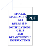 Special Marriage Act, 1954 Rules 1964, Notifications, G.R.'S AND Departmental Instructions