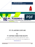 Fire Risk Assessment PT. Plasindo Lestari