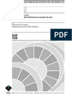 CEI 82-9 Caratteristiche Dell'interfaccia Di Raccordo Alla Rete Sistemi Fotovoltaici (FV)