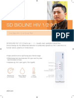 SD Bioline Hiv 1/2 3.0: One Step HIV 1/2 Antibody Test