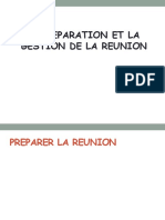 Gestion Et Préparation de La Réunion Au Sein Des Entreprises