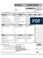 Preventive Maintenance Checklist Es Ceramics Technology