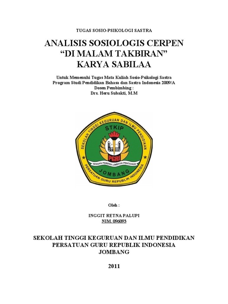 Makalah Sosio Psikologi Sastra Giet