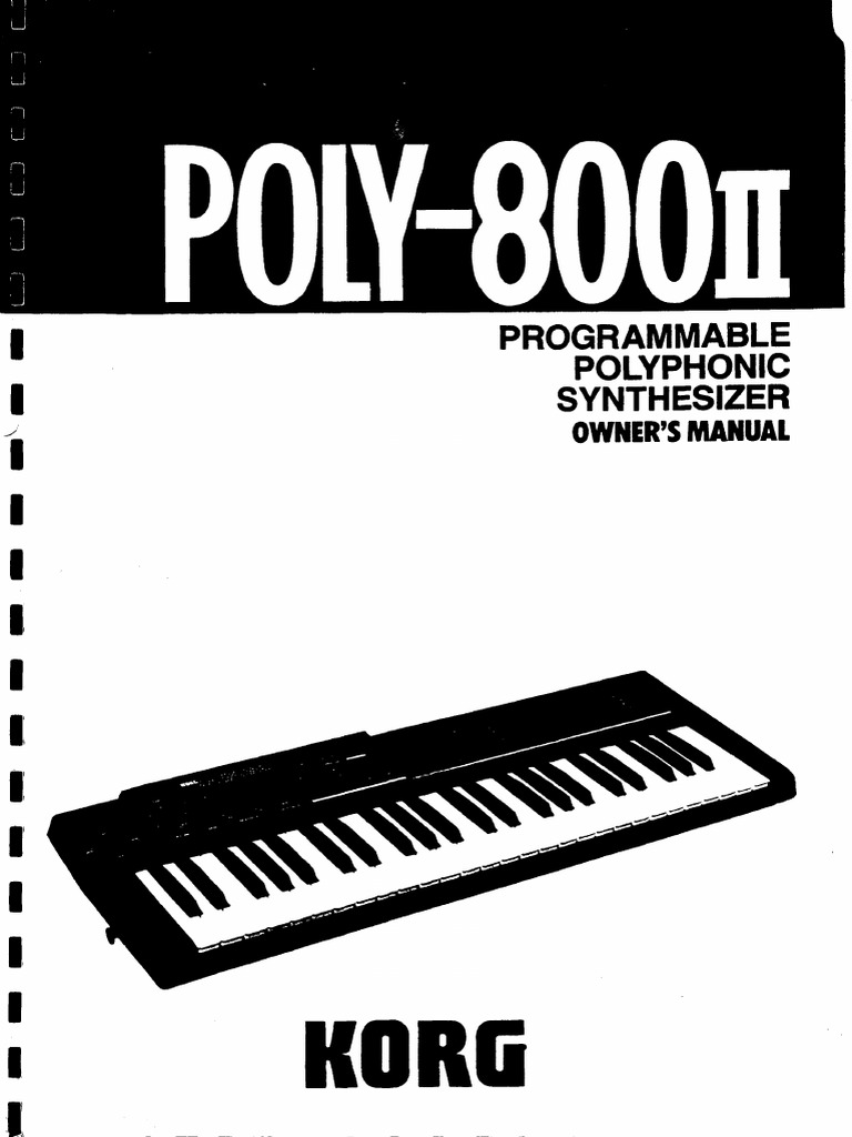 Poly 800 II Owner Manual PDF
