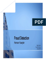 Fraud Detection: Hernan Huwyler