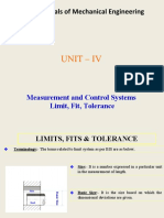 Fundamentals of Mechanical Engineering: Unit - Iv
