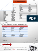 Relaciones Personales y Subjuntivo