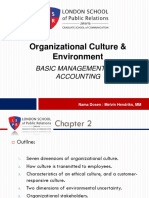 Organizational Culture & Environment: Basic Management and Accounting