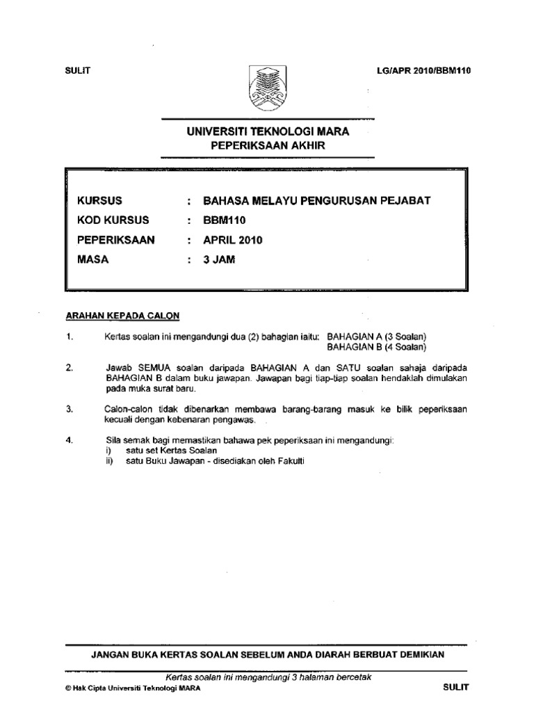 Surat Keluarkan Skrip Jawapan.calon