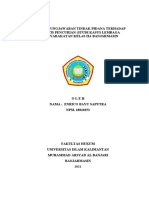 Pertanggungjawaban Residivis Pencurian