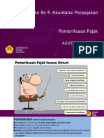 Pertemuan Ke 4 - Akuntansi Perpajakan - Pemeriksaan Pajak - Slide 1