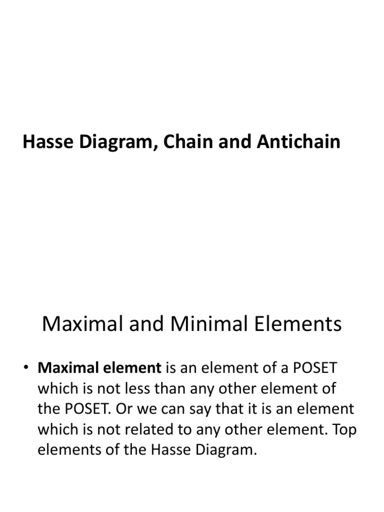 3 Hasse Diagram Chain Antichain PDF Elementary Mathematics