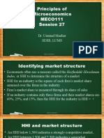 Principles of Microeconomics MECO111 Session 27: Dr. Ummad Mazhar SDSB, Lums