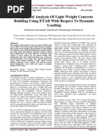 Design and Analysis of Light Weight Concrete Building Using ETAB With Respect To Dynamic Loading