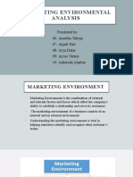 Group 2 MARKETING ENVIRONMENTAL ANALYSIS