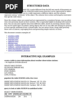 Structured Data: Create A Table To Store Information About Weather Observation Stations