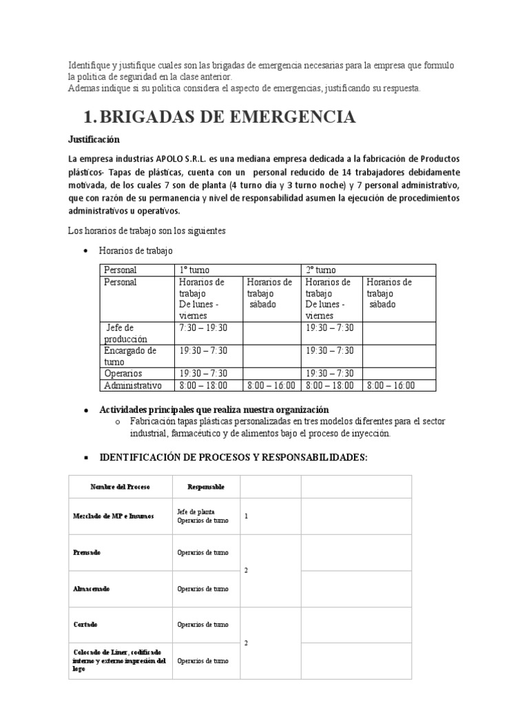 Brigadas de Emergencia | PDF | Primeros auxilios | Seguridad Pública
