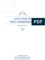 Analysis of Metamorphosis