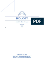 Biology, Blood Groups