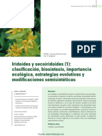 Iridoides y secoiridoides: clasificación, biosíntesis y actividades