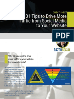 CheatSheet - 31 Tips To Drive Traffic From Social Media