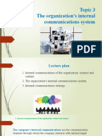 Topic 3 The Organization's Internal Communications System