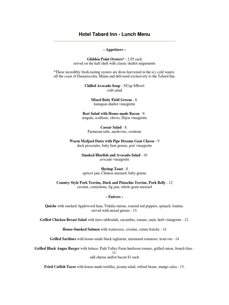 Lunch Menu | PDF | Salad | Western Cuisine