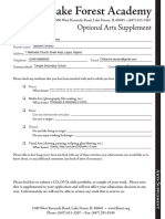 Lake Forest Academy Optional Arts Supplement