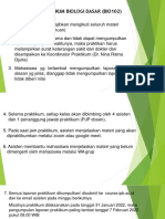 Tata Tertib Praktikum Biologi Dasar