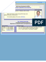 Computer Organization and Architecture: Web Course Developed For NPTEL
