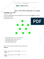 Find The KTH Node in The DFS Traversal