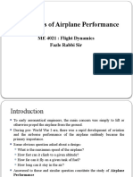 Elements of Airplane Performance: ME 4021: Flight Dynamics Fazle Rabbi Sir