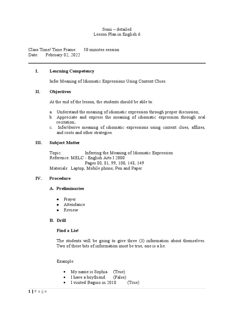 Whale Research Lesson Plan for Students | PDF | Idiom | Linguistics