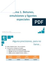 Presentación - M1T1 - Betunes, Emulsiones y Ligantes Especiales