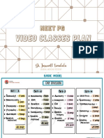 Video Classes Plan - DR - JT