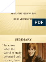 Yentl-The Yeshiva Boy Book Versus Film